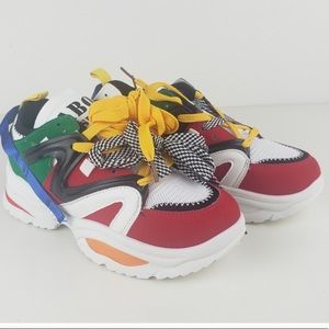 Fashion Casual Shoes multi color sneakers size 39